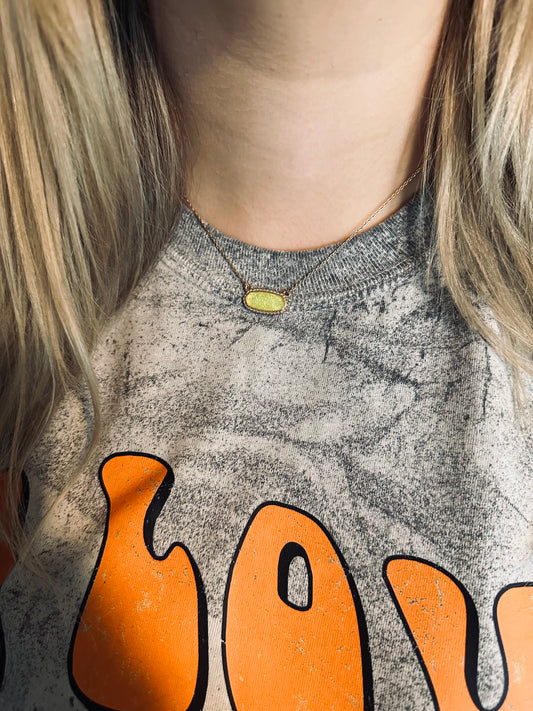 Neon Yellow Necklace